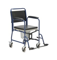 Кресло-коляска с санитарным оснащением H 009B с колесами